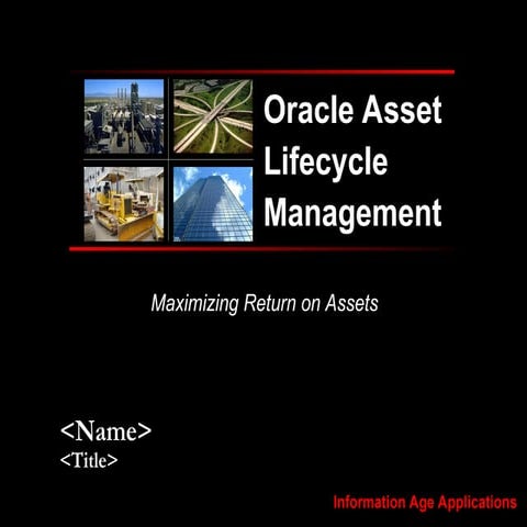 Asset Mngt Life Cycle Process and Details