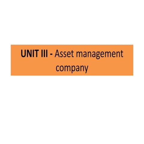 Asset management company 