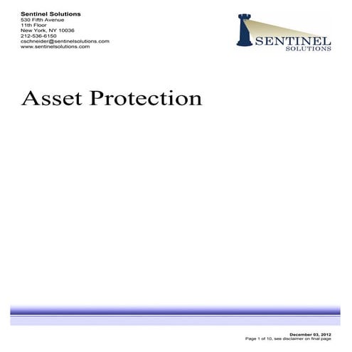 Asset Protection