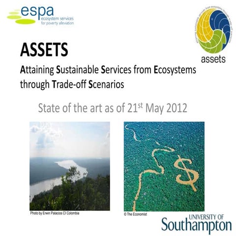 Attaining Sustainable Services from Ecosystems through Trade-off Scenarios