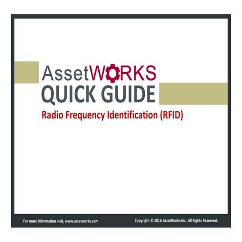 AssetWorks RFID Quick Guide | PDF