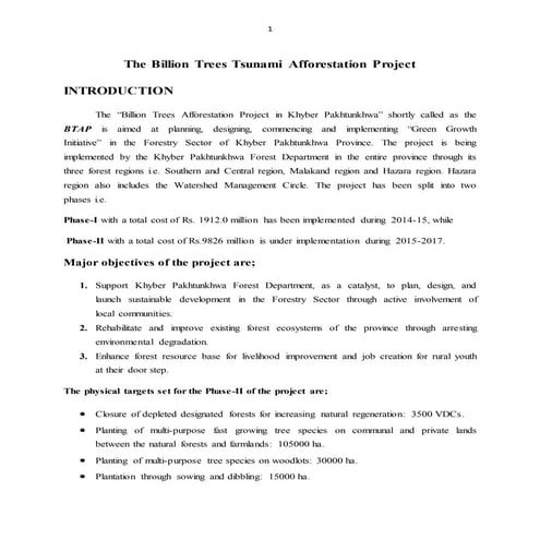 billion tree tsunami