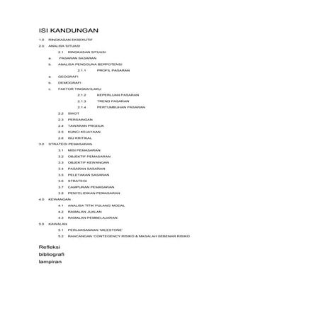 rancangan perniagaan 