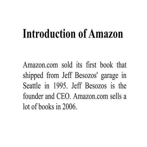How amazon works | PDF