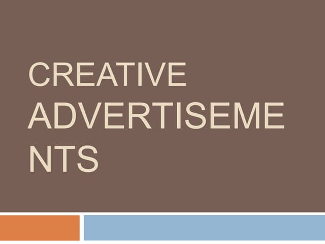  creative Advertisements