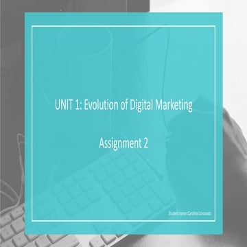 Assignment 2: How consumers use technology and its impact on their lives