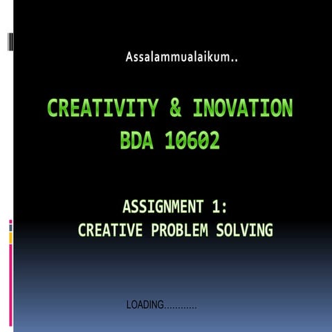 creative problem solving