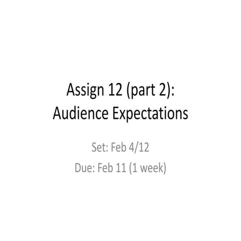 Assign 12 (part 2)