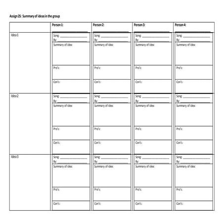 Assign 25   summary of ideas