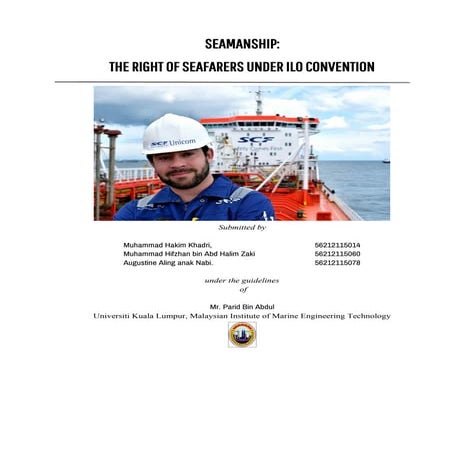 Seamanship - Right of Seafarers under ILO Convention