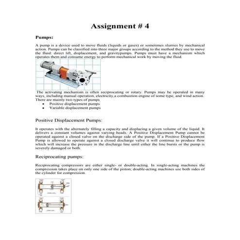 Types of PUMP | DOCX
