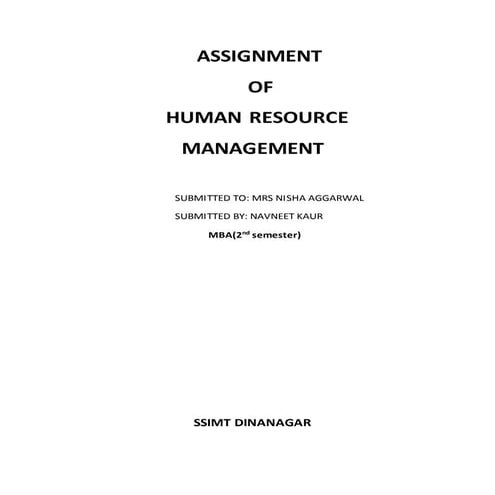 Human resource management | PDF