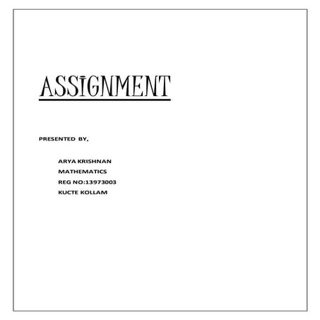 Assignment