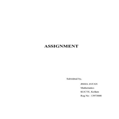 Assignment
