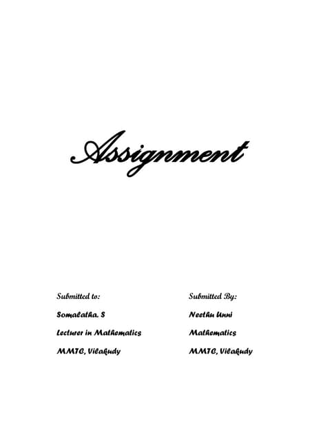 Assignment