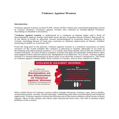 Violence Against Women in Bangladesh