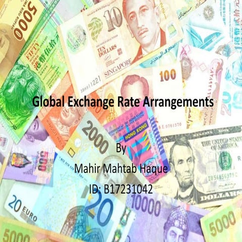 Global Exchange Rate Arrangements