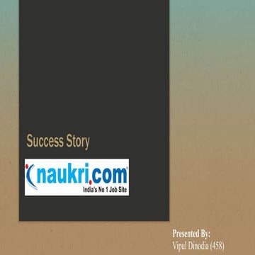 Success Story of NAUKRI.COM