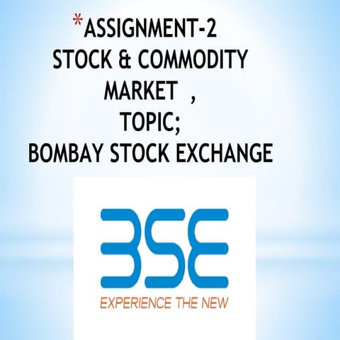 Bombay stock Exchange