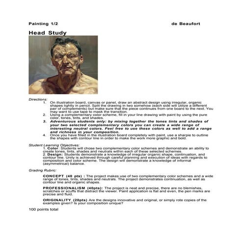 Assignment: Head Study