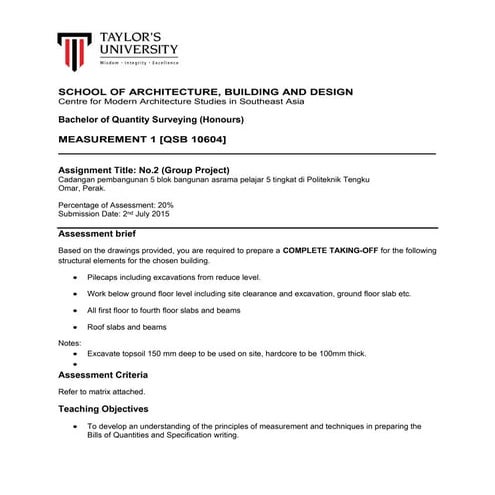 Assignment 2 - Measurement | PDF