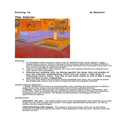 Assignment: The Interior