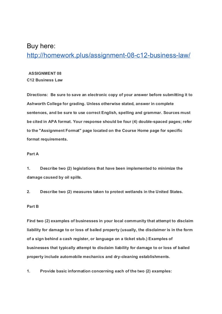 Do my business law homework