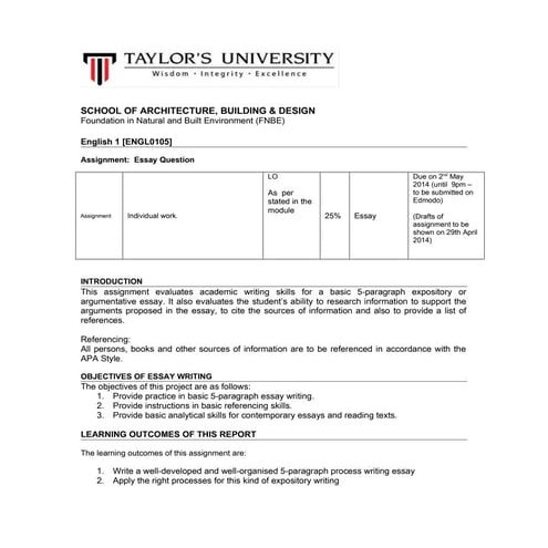 English Assignment 1 | DOC