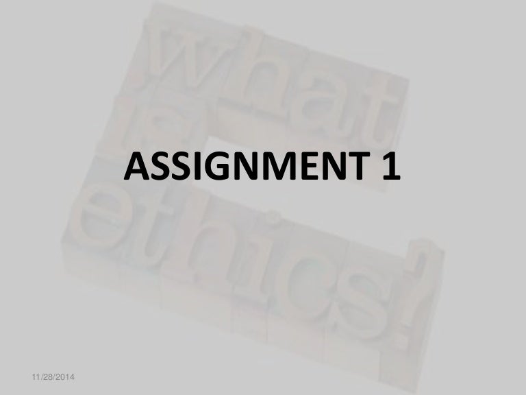 Assignment 1