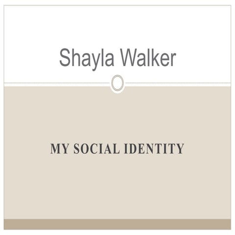 My Social Identity