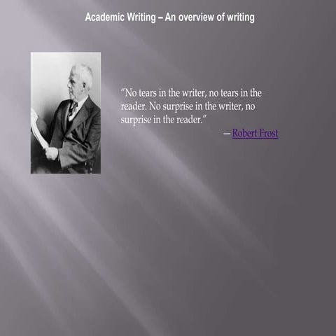 Academic writing - An overview of types of writing 