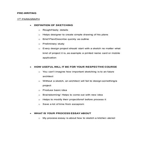 Assignment 1  pre-writing