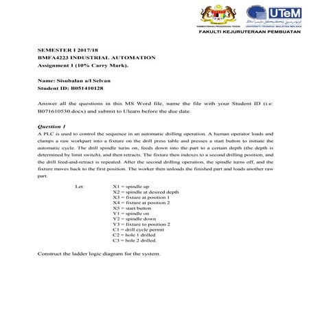 PLC (Ladder Logic Diagram)
