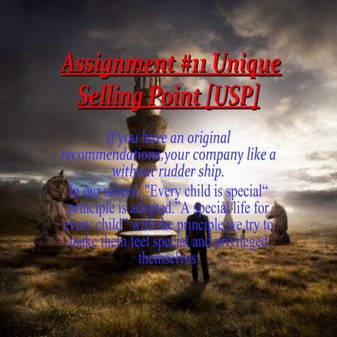 Assignment #11 unique selling point [usp] | PPT