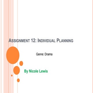 Assignment 12 individual planning21