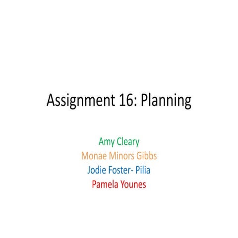 Final draft planning shotlist and storyboard | PPTX