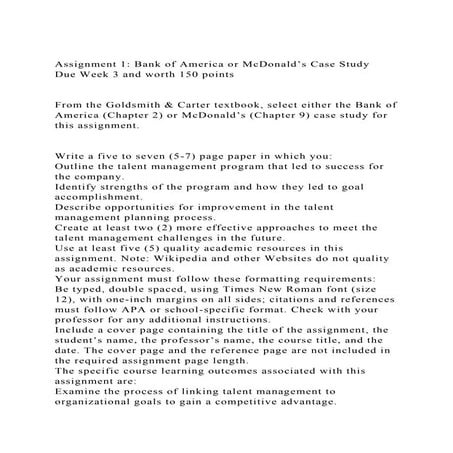 Mc donalds Recruitment Case Study | PDF