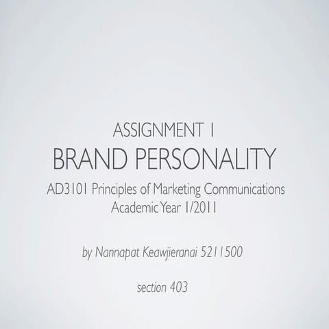 Apple's brand personality