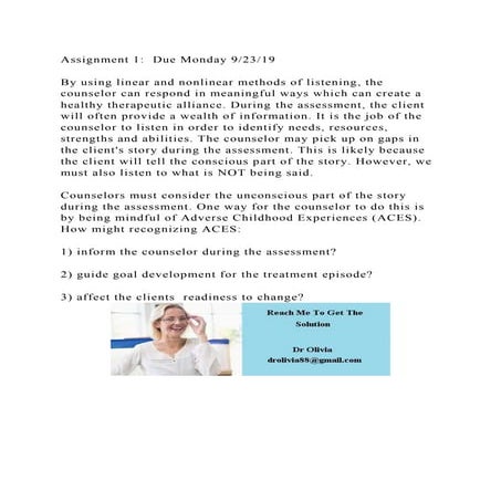 Assignment 1  Due Monday 92319 By using linear and nonlinear .docx