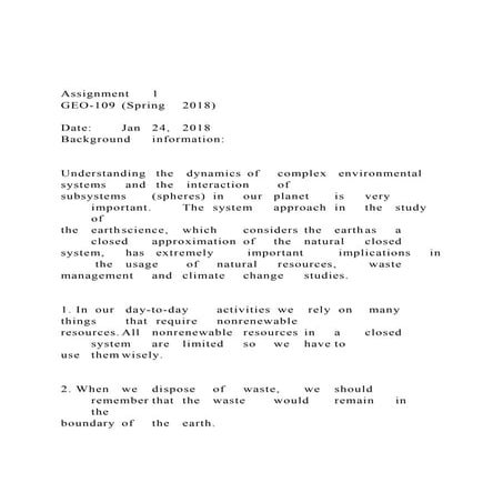 Assignment1GEO-109(Spring2018)DateJan24,2018.docx