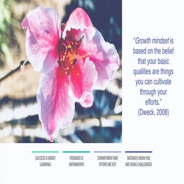 Impact of Growth Mindset slide deck with action plan