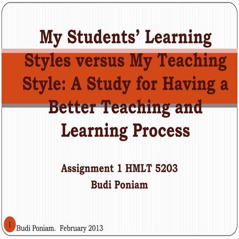 Assignment 1 hmlt 5203 budi poniam