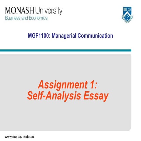 Managerial Communication Assignment 1