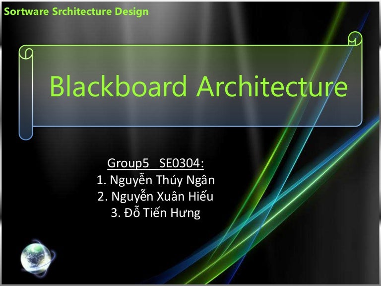 blackboard architecture