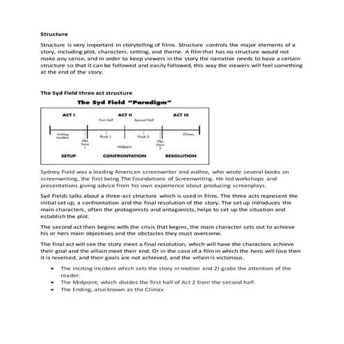 Assignment 1 structure