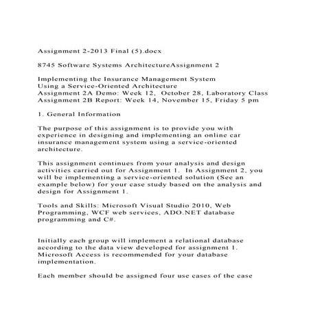 Assignment 2-2013 Final (5).docx8745 Software Systems Archit.docx