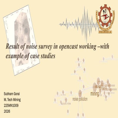 Comprehensive Noise Survey and Health Impact Analysis in Opencast ...