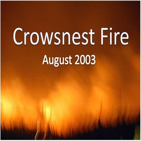 Crowsnest Fire