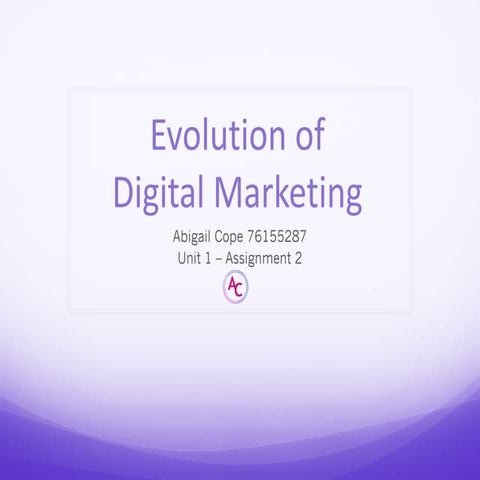The Evolution of Digital Marketing
