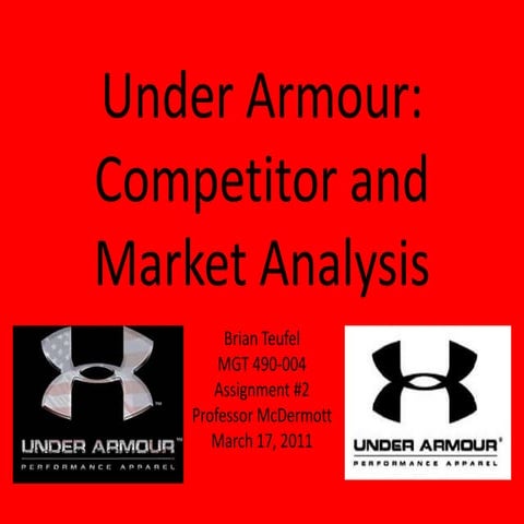 Assignment%20#2 under armour competitor and market analysis